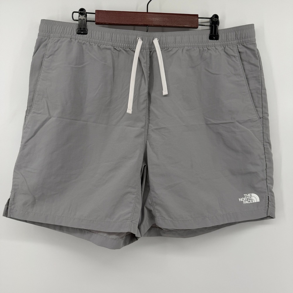 The North Face FlashDry Shorts Mens XL Grey Elastic Waist Drawstring Pockets